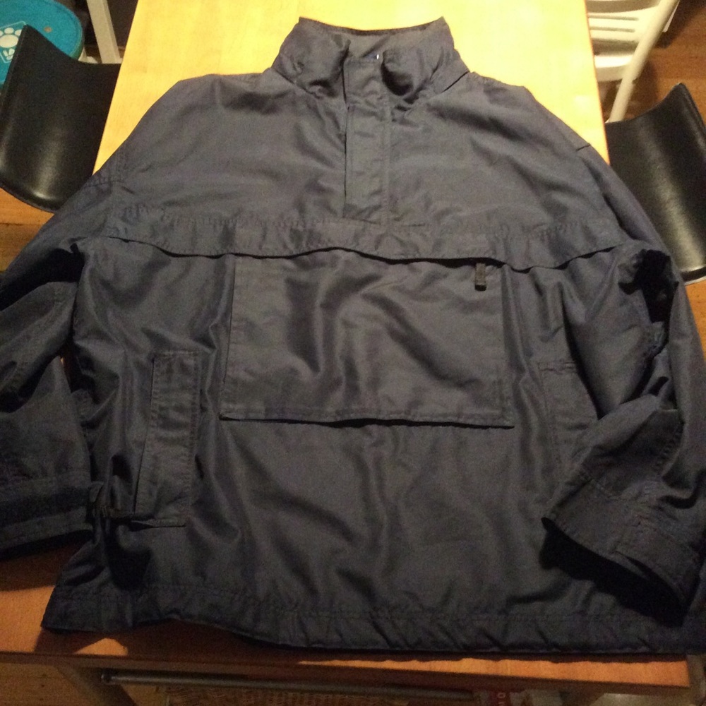 Navy Pullover Jacket